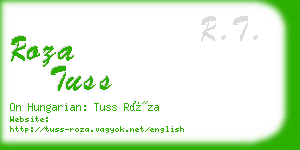 roza tuss business card